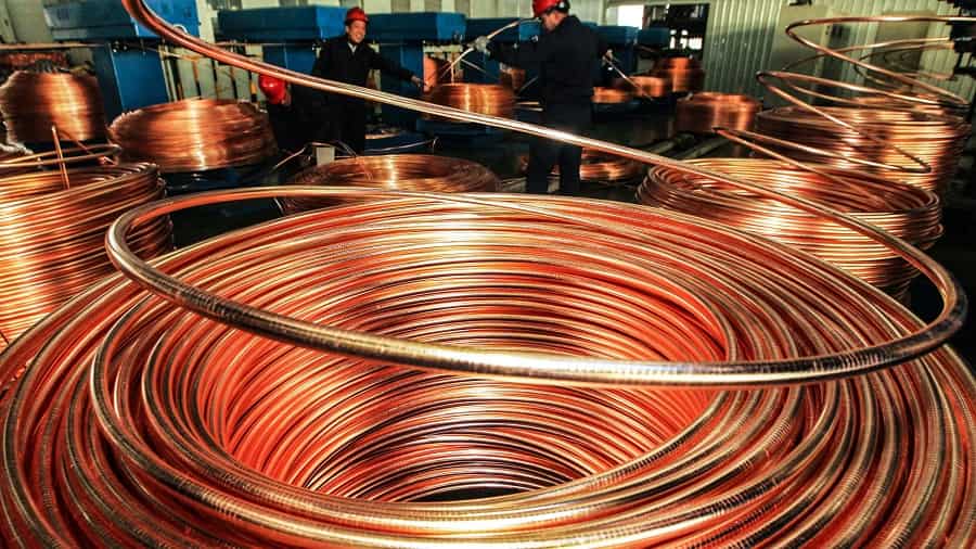 The diameter of the copper wire